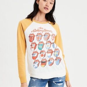 The Rolling Stones Raglan Sleeve Sweatshirt M